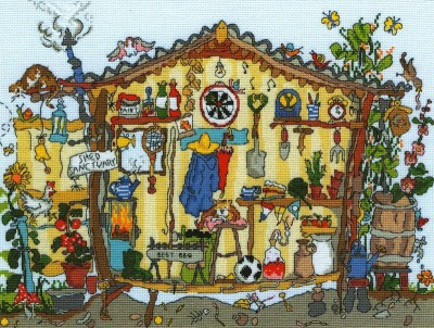 Набор для вышивания Дом садовника (Garden Shed)