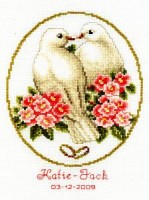 Набор для вышивания Любовные голубки /PN-0011845(2002-70-089)