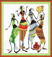 Набор для вышивания Африканочки-подружки /НМ-0739