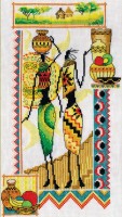 Набор для вышивания Африка. Женщины и керамика /НМ-0740
