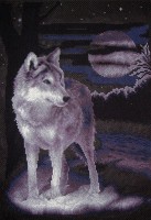 Набор для вышивания Белый волк /Ж-0462