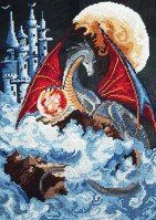 Набор для вышивания Дракон голубой планеты /Ф-0580