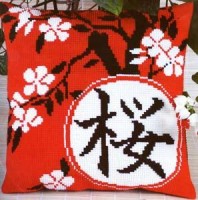 Набор для вышивания подушки Сакура