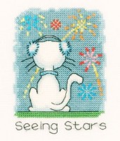 Набор для вышивания Созерцание звезд. Ноябрь (November Cat) /941-CRNC
