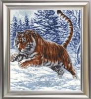 Прыжок тигра из серии Дикие животные