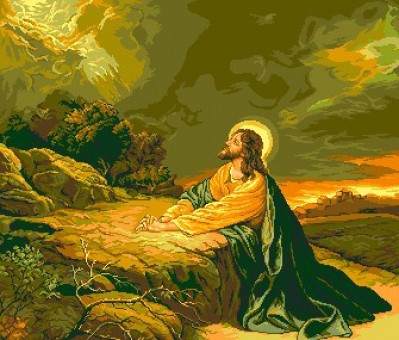 Набор для вышивания Моление о чаше (The prayer of Jesus) гобелен