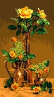 Набор для вышивания Розы в восточных сосудах (Roses in Oriental vase) гобелен