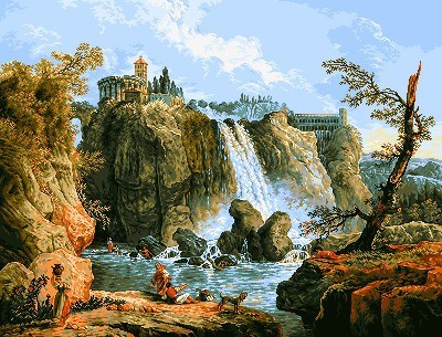 Набор для вышивания Тивольский водопад (Tivoli fall) гобелен