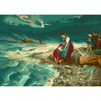 Набор для вышивания Шторм на море (Storm at sea) гобелен /G513