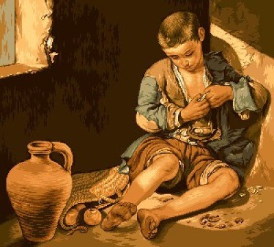 Набор для вышивания Маленький нищий (The little beggar) гобелен