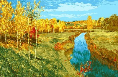 Набор для вышивания Золотая Осень (Golden autumn)гобелен