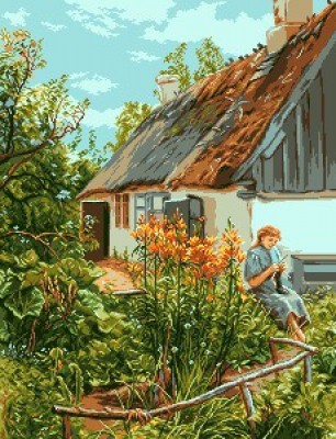 Набор для вышивания В саду (In the garden) гобелен
