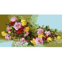 Набор для вышивания Прелесть роз (The charm of the roses) гобелен