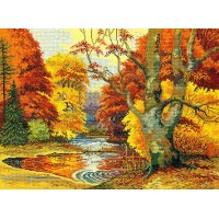 Набор для вышивания Золотая осень (Forest lake) /12-496