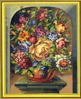 Набор для вышивания Шикарный букет (Flowers linen) /12-531