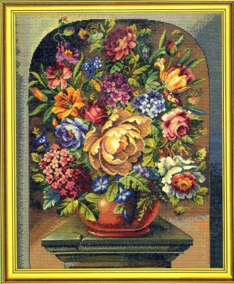 Набор для вышивания Шикарный букет (Flowers linen)