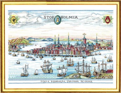 Набор для вышивания Стокгольм (малая карта)