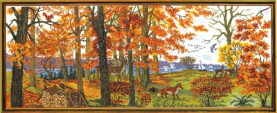 Набор для вышивания Осень в лесу (Autumn)