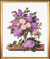 Набор для вышивания Сирень и розы (Lilac and roses)