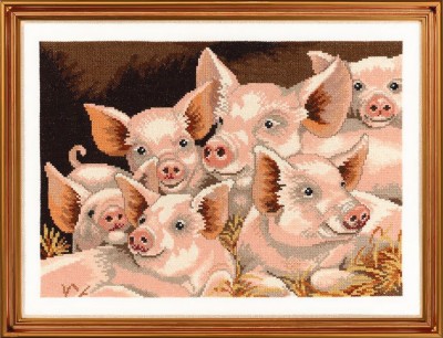 Набор для вышивания Поросячье семейство(Pigs)