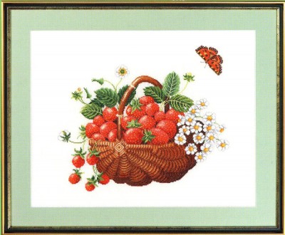 Набор для вышивания Корзина клубники (Basket with strawberries)