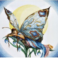 Набор для вышивания Бабочка-ночь (лен)