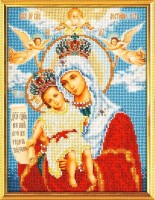 Набор для вышивания бисером Икона Богородица Милующая /В-168