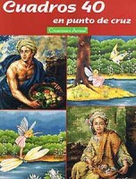 Журнал со схемами вышитых картин Cuadros №40