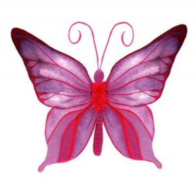 Стикеры DECO Фиолетовая бабочка