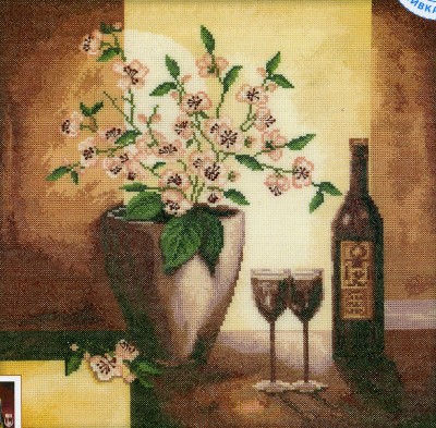 Набор для вышивания крестом Тосканское вино