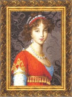 Набор для вышивания Великая княгиня Елизавета Алексеевна, по мотивам картины Э. Виже-Лебрен (снят с производства)