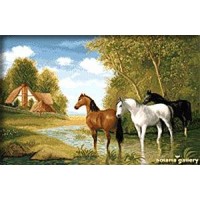 Схема  Фермерское угодье с лошадьми /Ch_2112-20