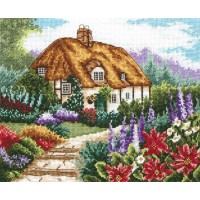 Набор для вышивания Домик с цветущим садом (Cottage Garden In Bloom)
