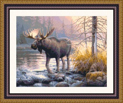 Набор для вышивания крестом Американский лось (Moose)