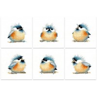 Набор для вышивания Подстаканники с птичками (Chick Coasters)