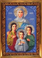 Набор для вышивания бисером Икона Вера, Надежда, Любовь и мать их Софья