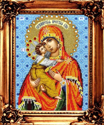 Набор для вышивания бисером Владимирская Икона Божией Матери
