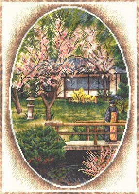 Набор для вышивания Японский садик