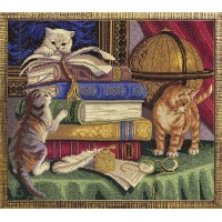 Набор для вышиваняи Котята с книгами