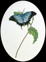 Набор для вышивания Бабочка (лен)