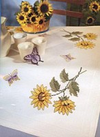 Скатерть  Солнечный цветок, набор для вышивания /68158