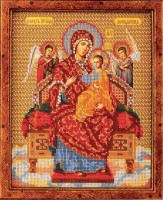 Набор для вышивания бисером Икона Богородица Всецарица /В-172