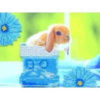 Набор для вышивания бисером Кролики- 3 /AB-011-3