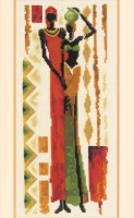 Набор для вышивания крестом Африканская пара /PN-0012095 (2002-75-038)
