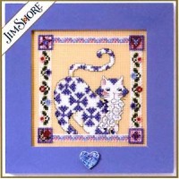 Набор для вышивания нитками и бисером Sapphire  Кошка Сапфир /JS14-8402