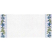 Канва  ( лента )- ткань для вышивания для вышивания (синяя) /MH-31310167