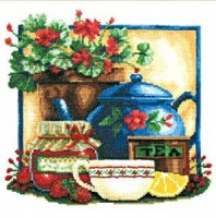 Набор для вышивания Чай с клубникой /СТ-033