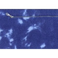 Обратная сторона наволочки на молнии из польской ткани Polar (Синяя с голубым, мрамор)