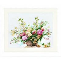 Набор для вышивания Букет роз, Booket Of Roses (лен) /PN-0008004 (34714)