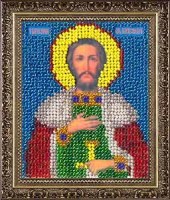 Набор для вышивания бисером Икона- миниатюра Св. Князь Александр /МИ-05